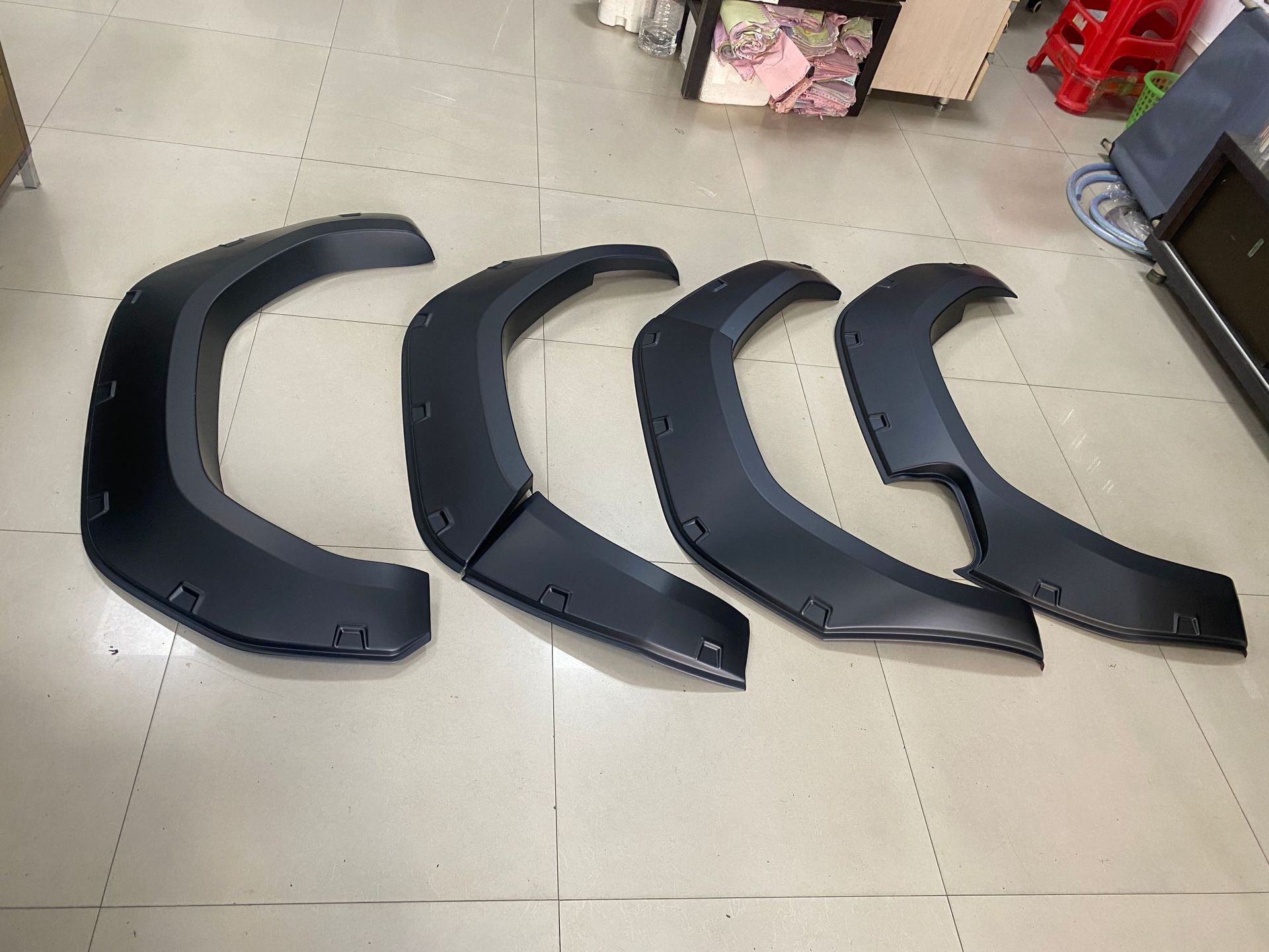 Hilux Travo Wheel Arches New Model Hilux Travo Wheel Arches Enlarged and Widened Decorative Studs Travo Wheel Arches