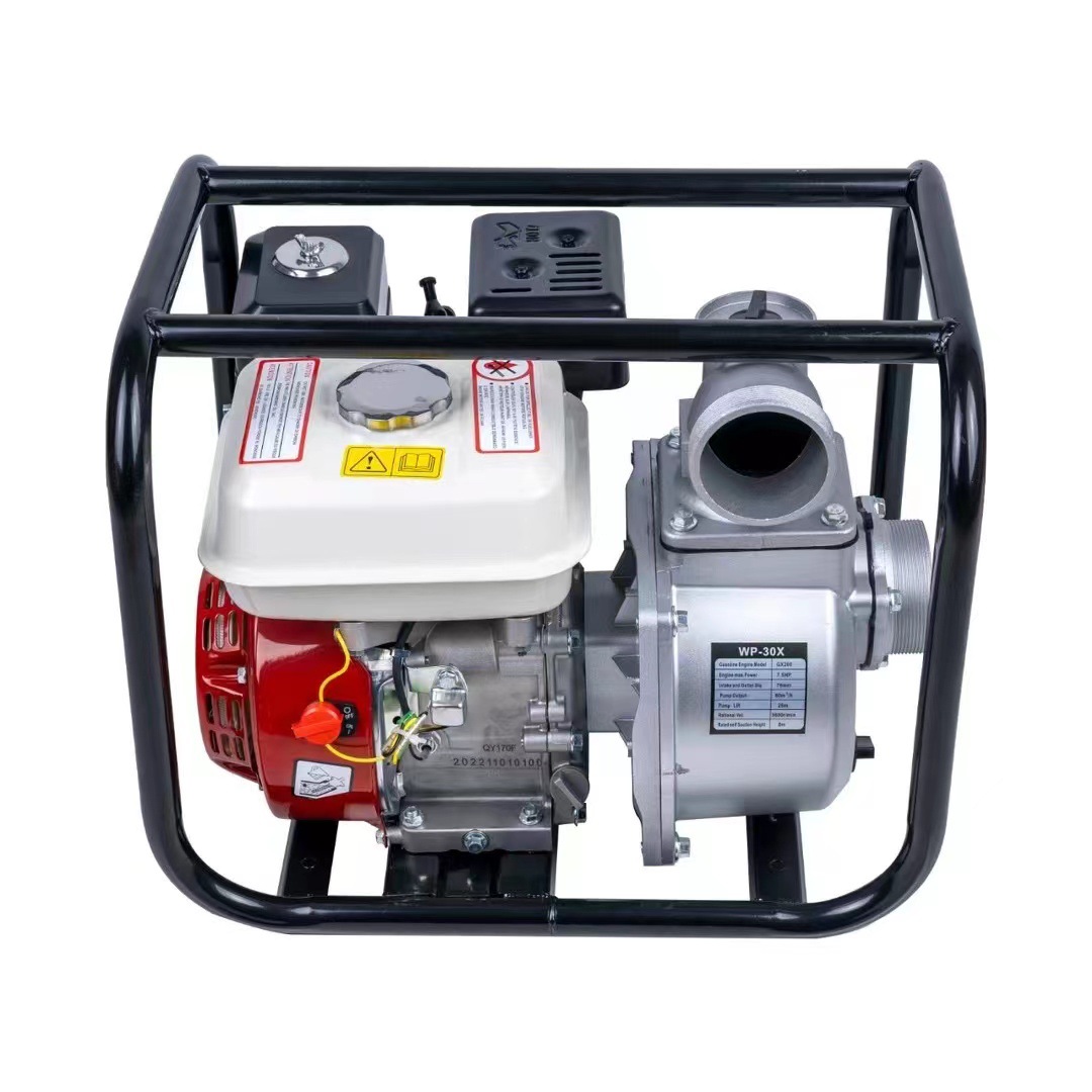 高压汽油抽水泵手动大流量农用灌溉油压报警抽水机2寸3寸4寸出水