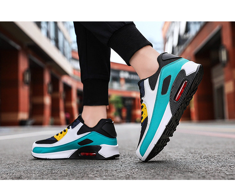 Giày sneaker thể thao đế dày cổ thấp buộc dây phối màu unisex — AD-0590 màu trắng, AD-0590 toàn màu đen, AD-0590 trắng xám vàng, AD-0590 đen trắng chi tiết 17
