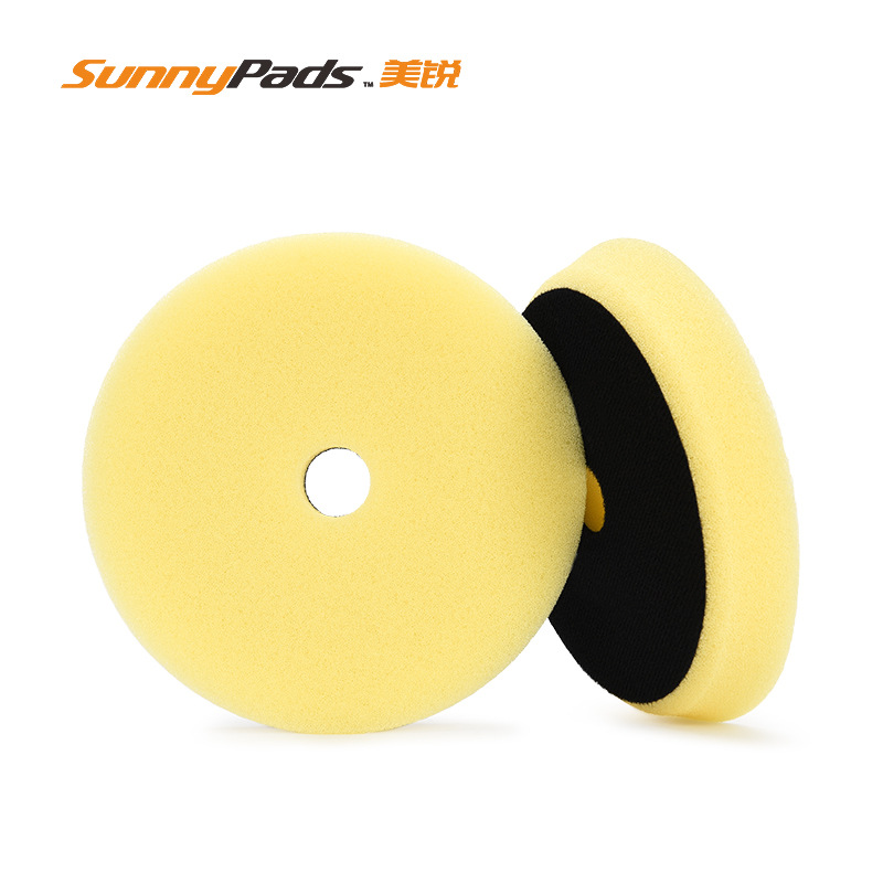 厂家供应平面海绵盘粗抛4寸漆面抛光盘汽车美容清洁抛光盘