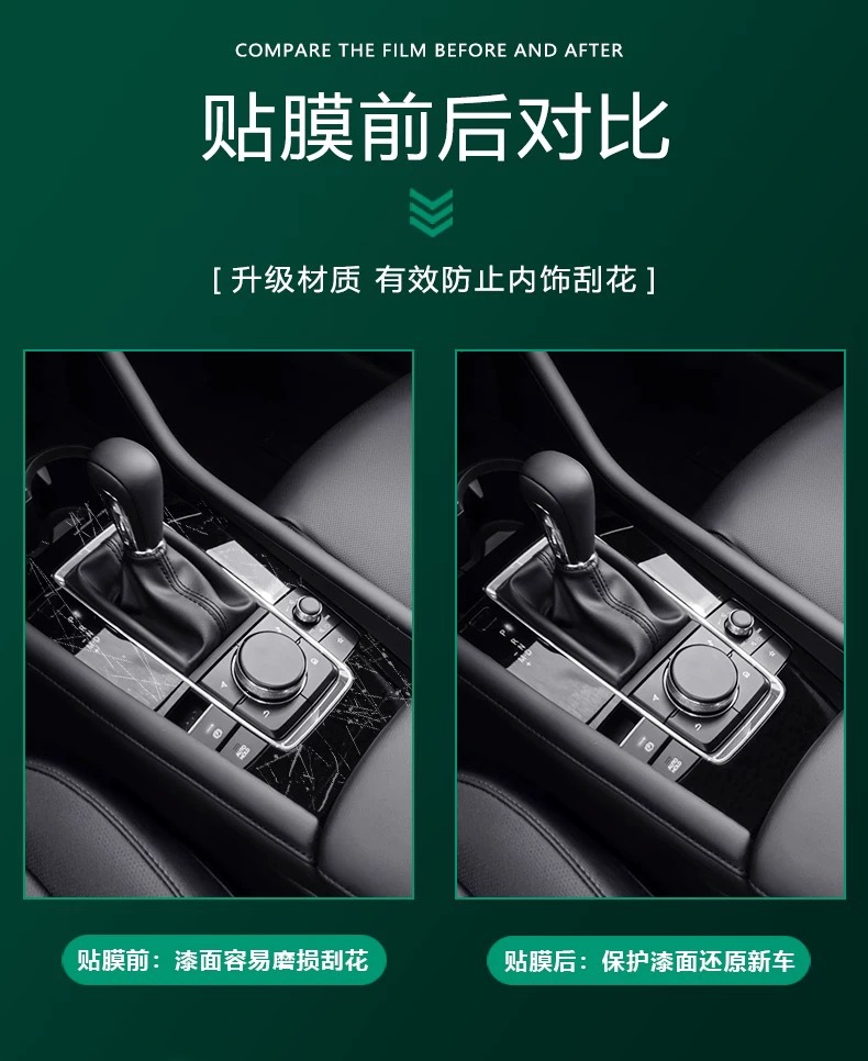 Suitable for 23-25 Mazda Cx-50 Interior Gear Protection Film Navigation Central Control Instrument Panel Cx5030