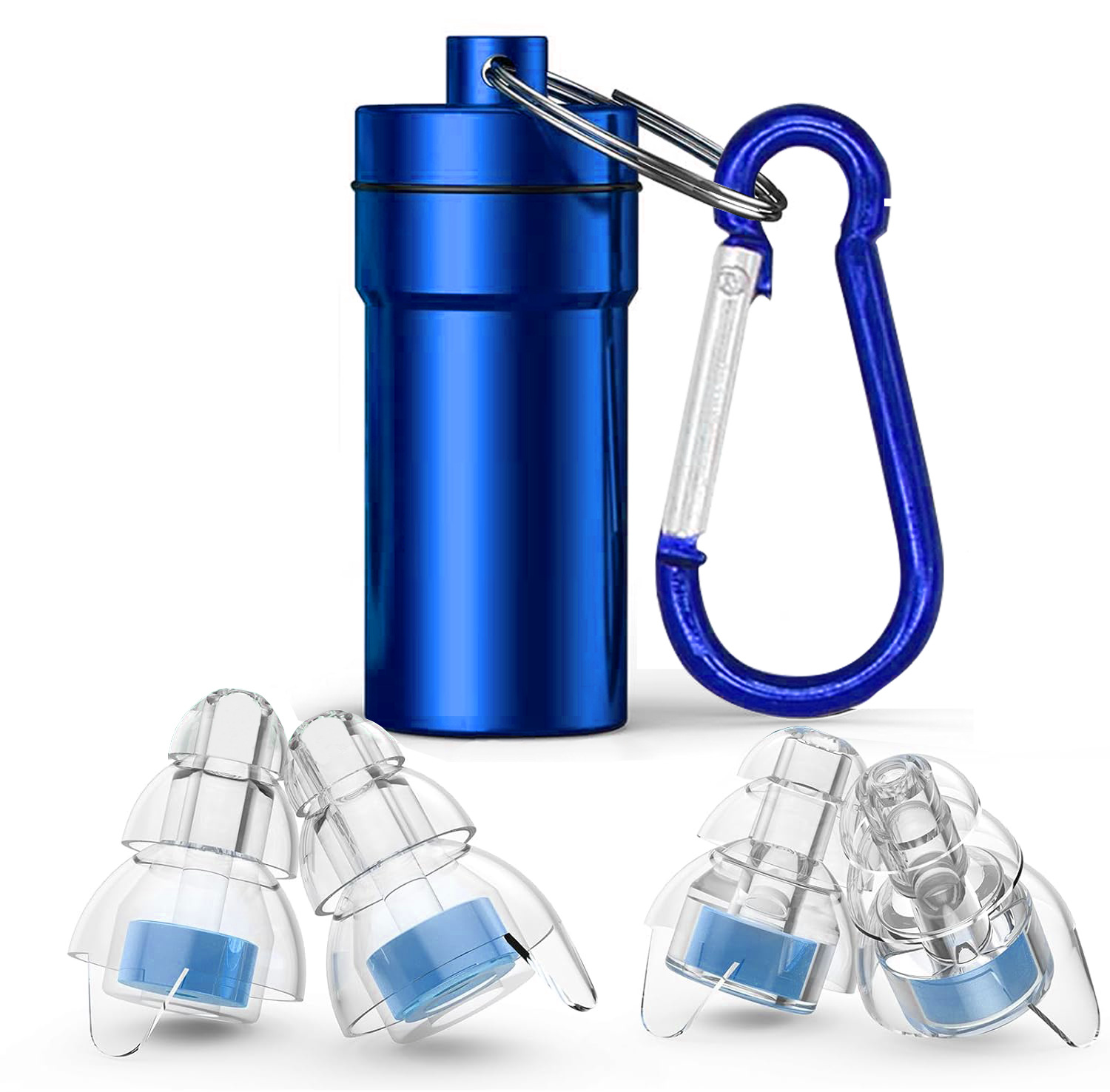 파란색 귀마개 2쌍 + 파란색 알루미늄 병