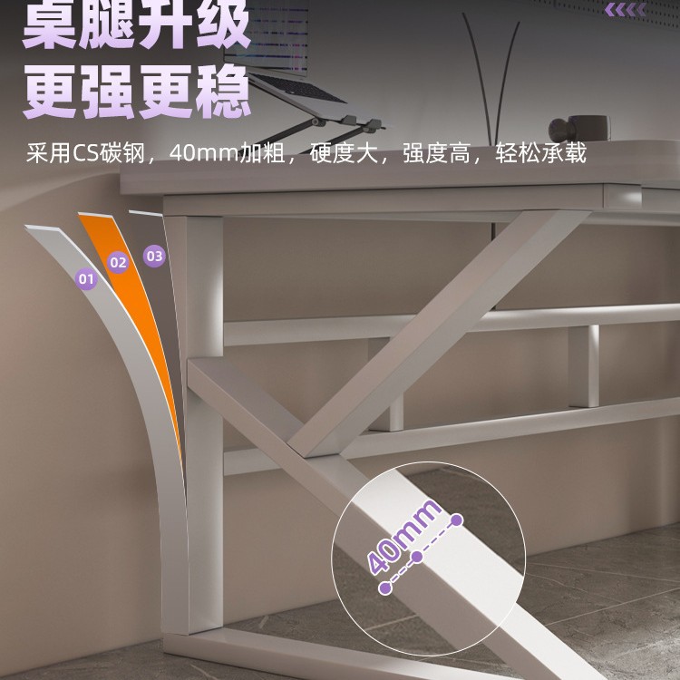 Mesa de computadora para dos personas lado a lado pareja mesa de deportes electrónicos mesa de trabajo escritorio de escritorio casero de escritorio de oficina estudio mesa y silla set