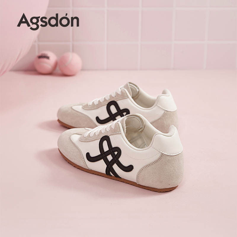 Augu Shi Deng ballet estilo zapatos de entrenamiento de mujer 2025 otoño nuevo estilo de moda dopamina con suela suave zapatos deportivos