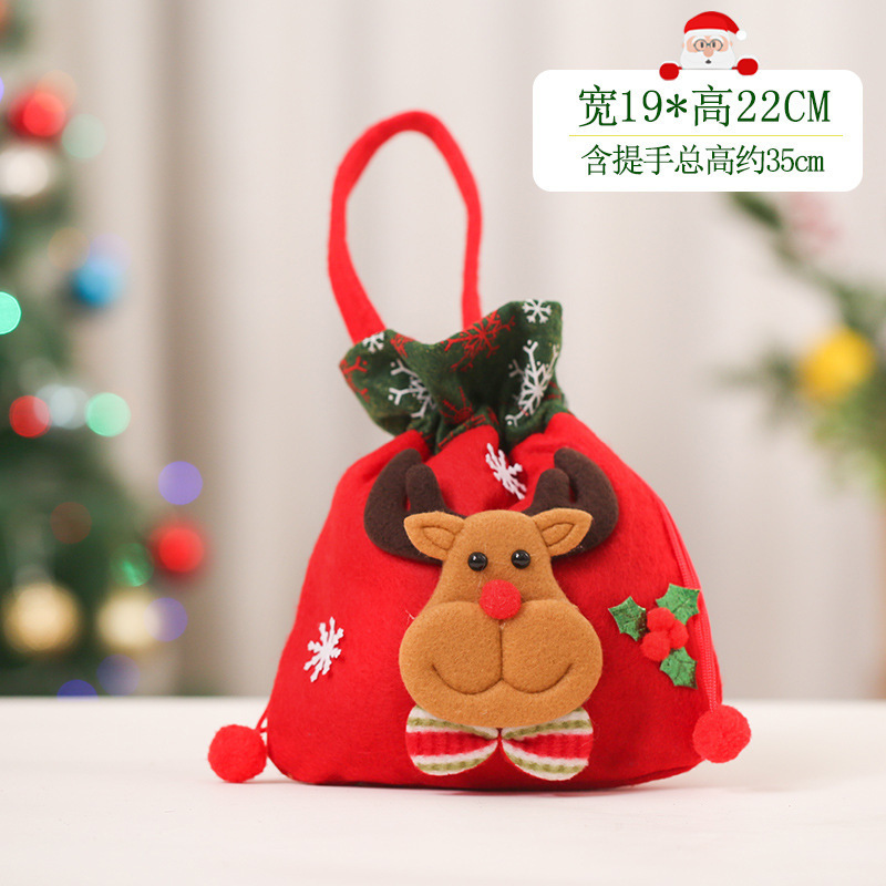 クリスマス装飾リンゴ袋子供プレゼント袋キャンディー袋平安夜束ポケット手提げ袋プレゼント袋卸売り|undefined