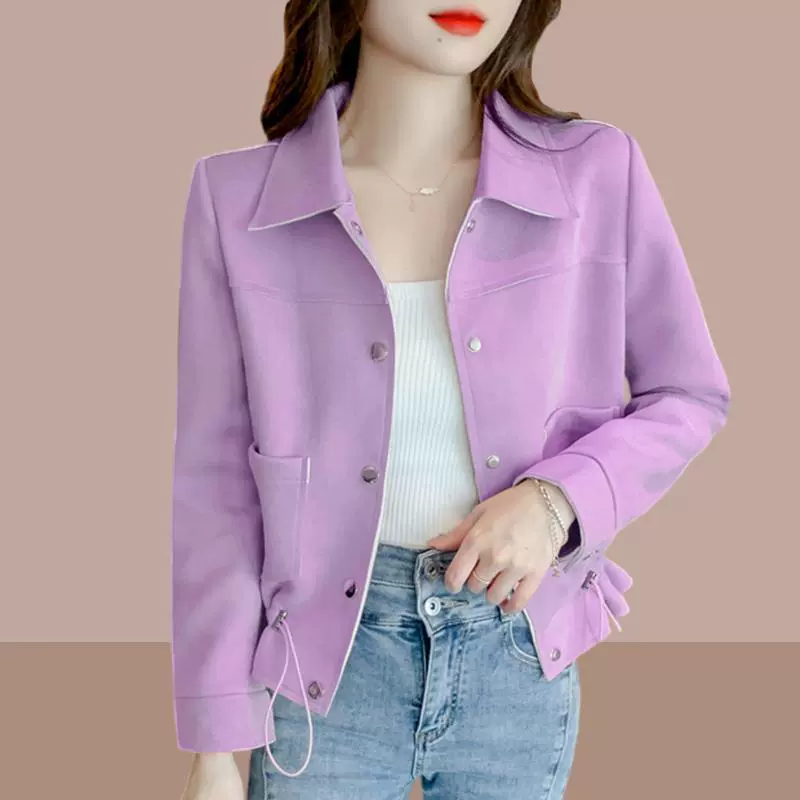 Осенний жакет-тренч в стиле Chanel для подростков, Farmanl ltsex, размеры M-4XL, цвета Off White, Fuchsia, Purple