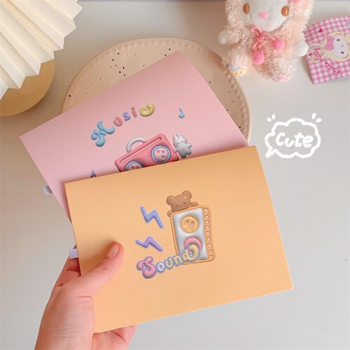 Christmas Birthday 3D Picture Recording Greeting Card Qixi Valentine's Day Tape Record Talking Gift Love Declaration Card