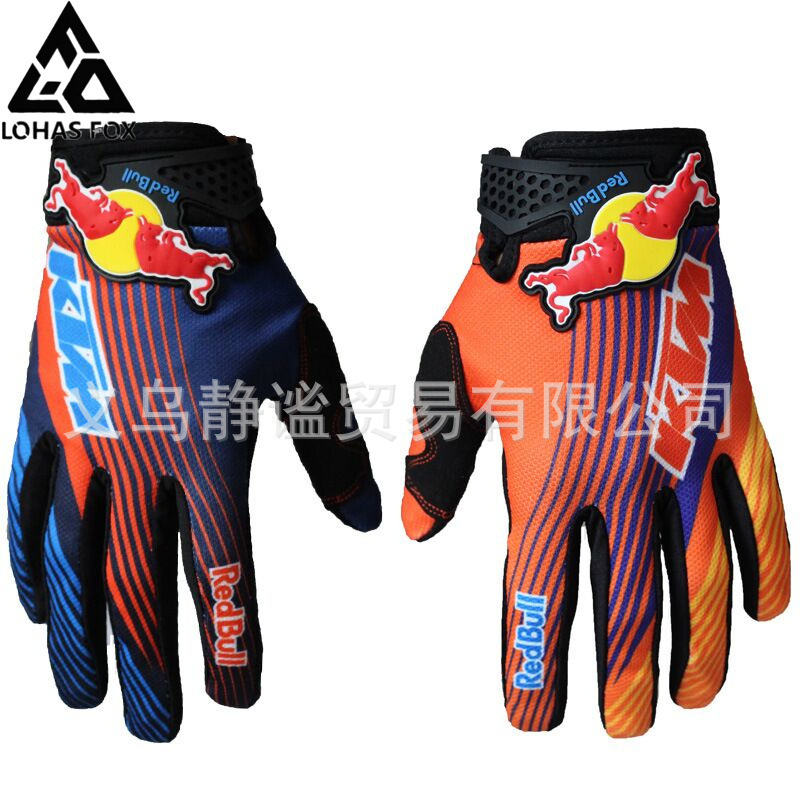2022 Red Bull Ktm New Off-Road Motorcycle Red Bull Cycling Gloves Wear-Resistant Off-Road Gloves