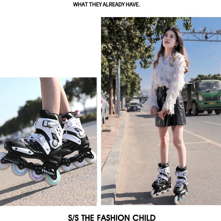 Professionele freestyle inline skates voor volwassenen, mannen, vrouwen en beginners. Full Flash kunstschaatsen en rolschaatsen._voghion.com