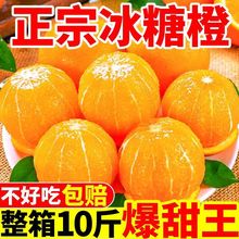 湖南麻阳冰糖橙当季新鲜橙子批发应季现摘小甜橙脐橙工厂一件批发
