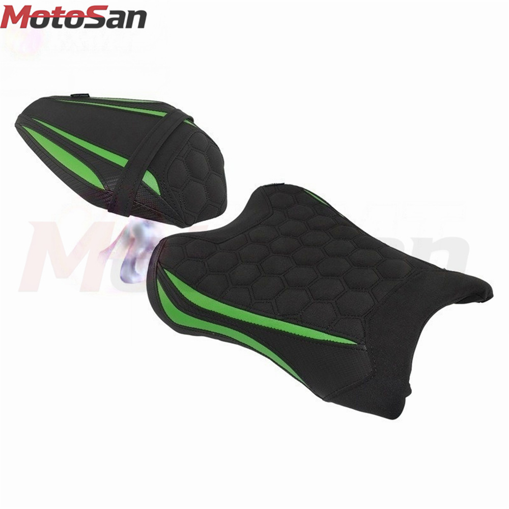 Suitable for Kawasaki ZX-10R ZX10RR 21-25, modified motorcycle with elevated front seat cushion and rear seat cover