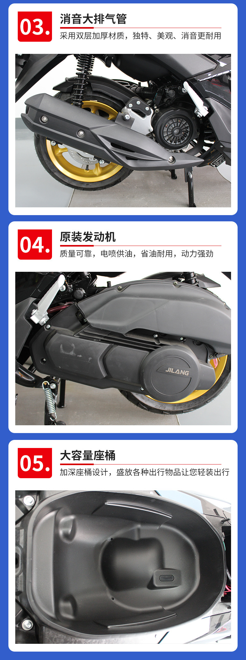 Jilang Two-Wheeled Motorcycle 150Cc Adult Men's and Women's Pedal Climbing Motorcycle Z5 Wholesale