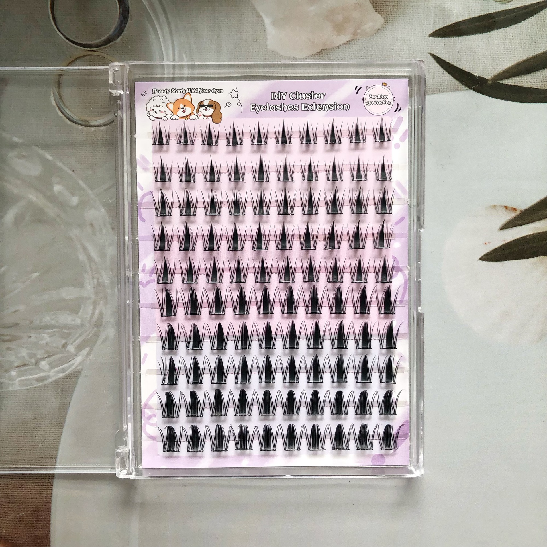 Europa y los Estados Unidos 10 filas MJ98 Amazon Europa y los Estados Unidos gruesa segmentación DIY auto-injerto conjunto de pestañas falsas transfronterizas