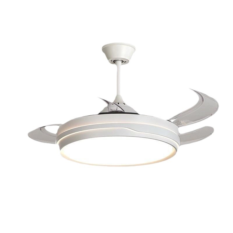 [Selección estricta] 2025 nuevo Zhongshan alto sentido inteligente silencioso ventilador de luz ventilador invisible lámpara de ventilador de techo