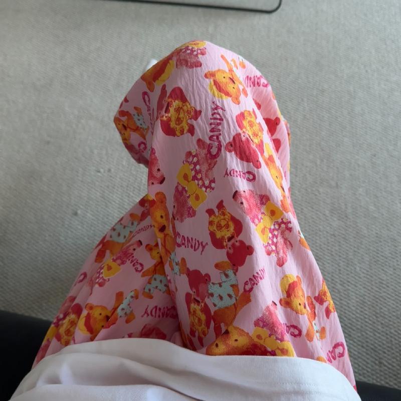 Primavera y verano · Pantalones de pijama casuales para mujeres pantalones a prueba de mosquitos rojos en línea 2025 nuevos pantalones caseros para llevar