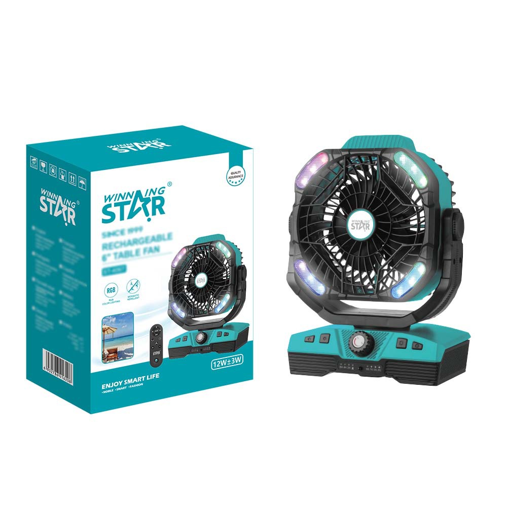 Winning star transfronterizo TYPE-C exterior/interfaz USB pequeño 6 pulgadas portátil DC5V ventilador eléctrico de escritorio