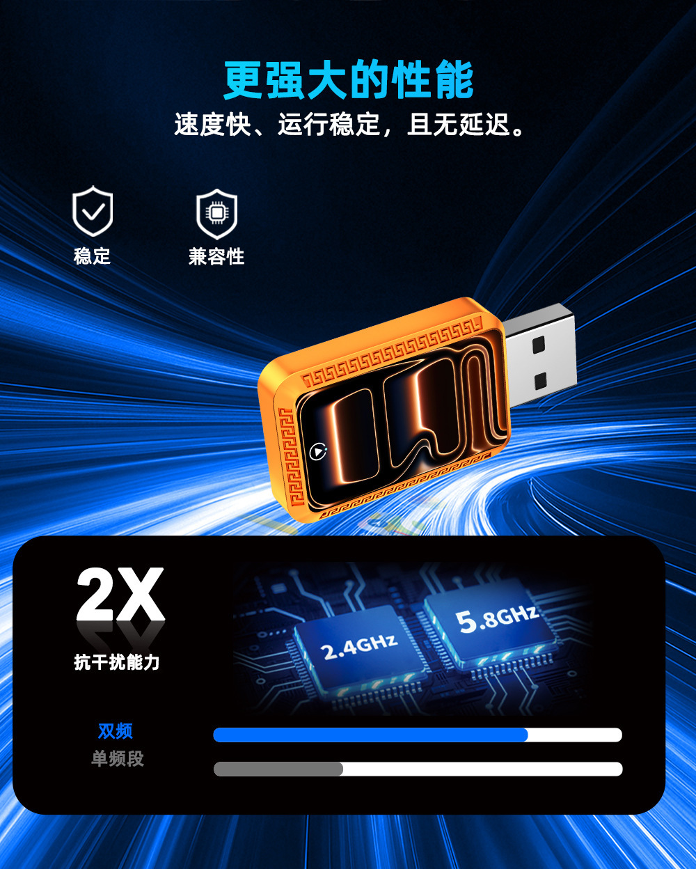 7inch Car-specific wireless CarPlay box compatible with Apple and Android dual-system Bluetooth adapter