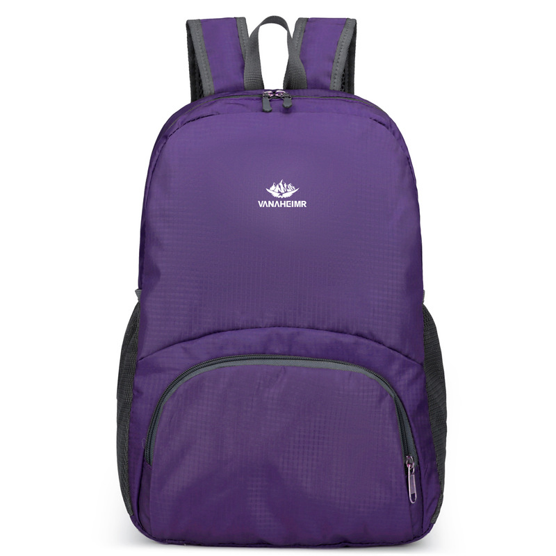 Mochila deportiva al aire libre nueva mochila multifuncional ligera de gran capacidad para imprimir logo moda simple bolsa plegable