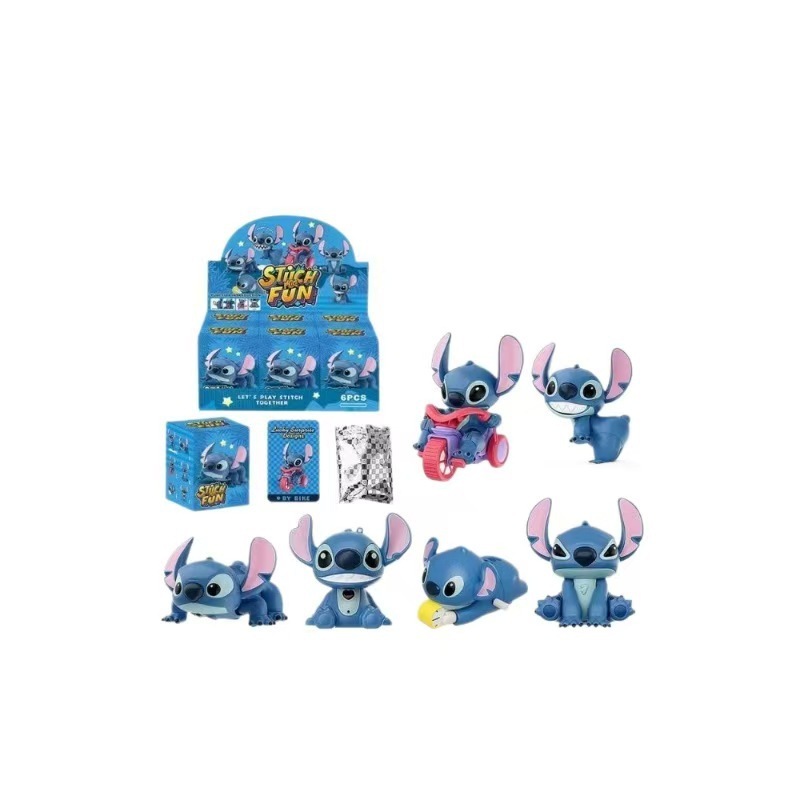 新品52TOYS史迪奇在身边盲盒发条玩具可动公仔潮玩搞怪盲盒礼物|undefined