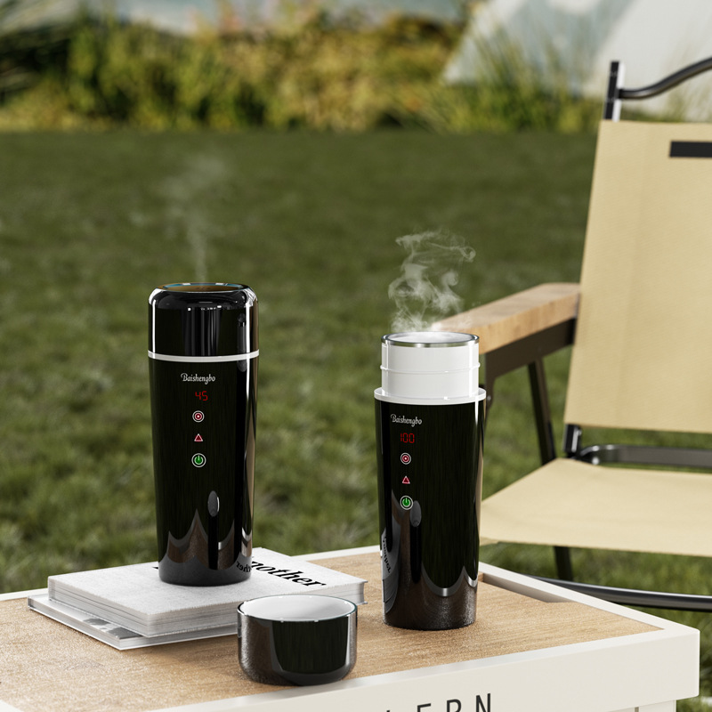 2024 nueva taza de agitación con funciones completas taza de calentamiento rápido taza de calentamiento eléctrico para automóviles taza de hervidor de agua para viajes de negocios domésticos image 5
