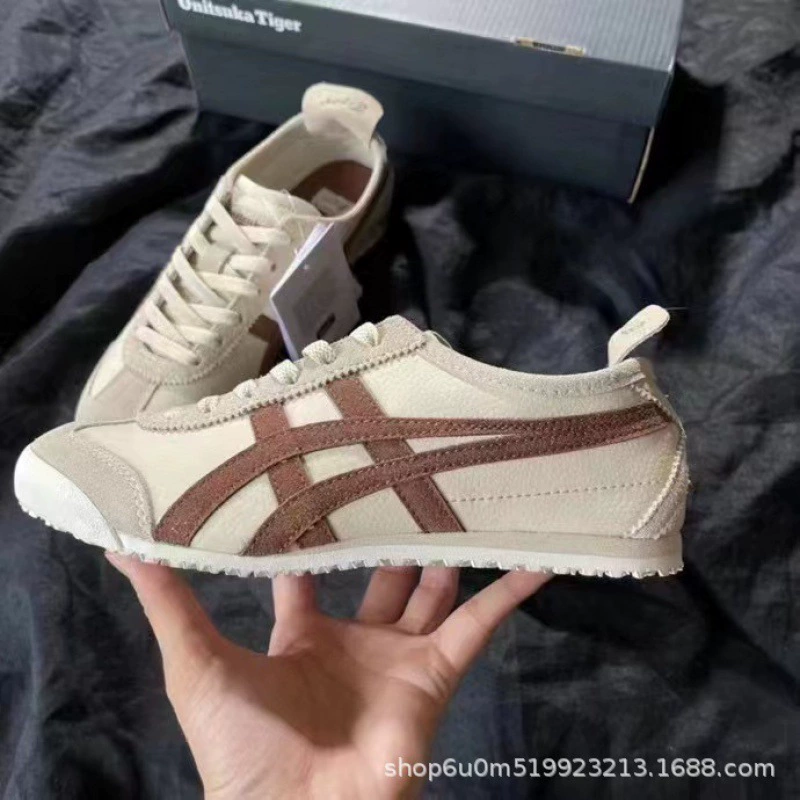 Кожаные кроссовки Putian OnitsukaTiger Ghostzuka Tiger Leather Canvas - стиль одноствольный летом