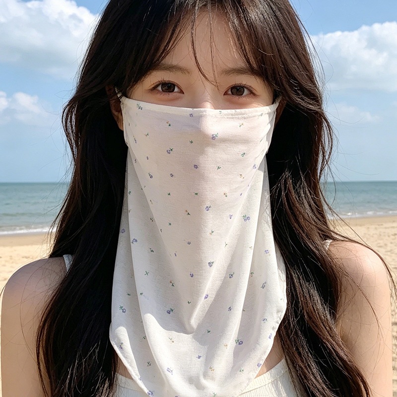 Véu de proteção solar integral estilo coreano para verão_voghion.com