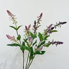 仿真3叉薰衣草鼠尾草假花灵动野趣花材仿生干花仿真花艺