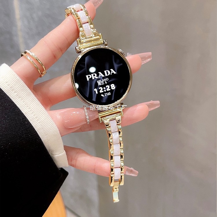 Suitable for Huawei Gt4 Watch Strap Gt5 Niche Fashion Watch4Pro Small Waist Gt3 Metal and Resin Watch3