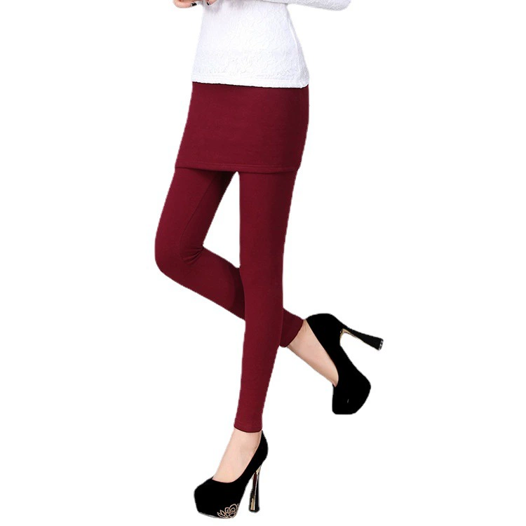 Demi-season velvet keep warm base skirt, 2023, increased thickness, hip-accented