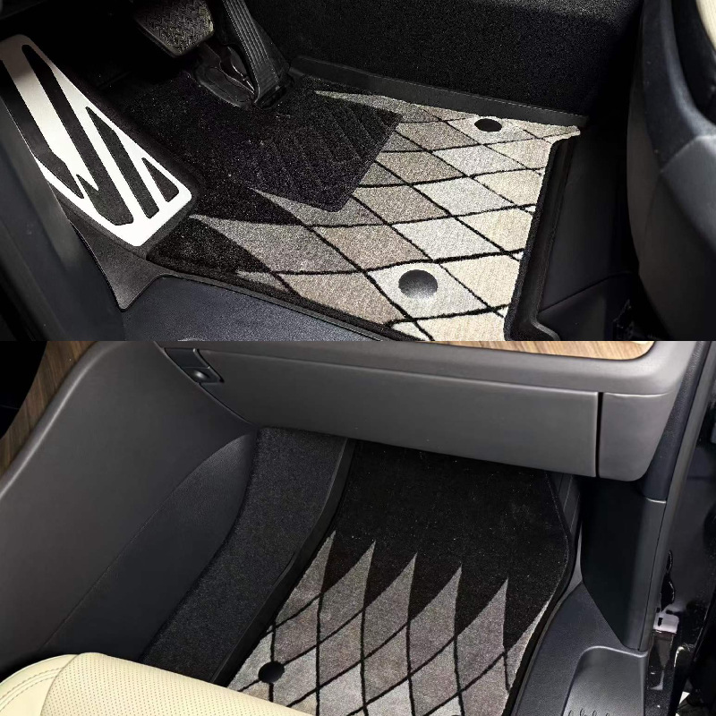 Injection-molded TPE eco-friendly car floor mats suitable for Toyota 40 series Alphard and Wilfa, starry sky design, wear-resistant and non-slip