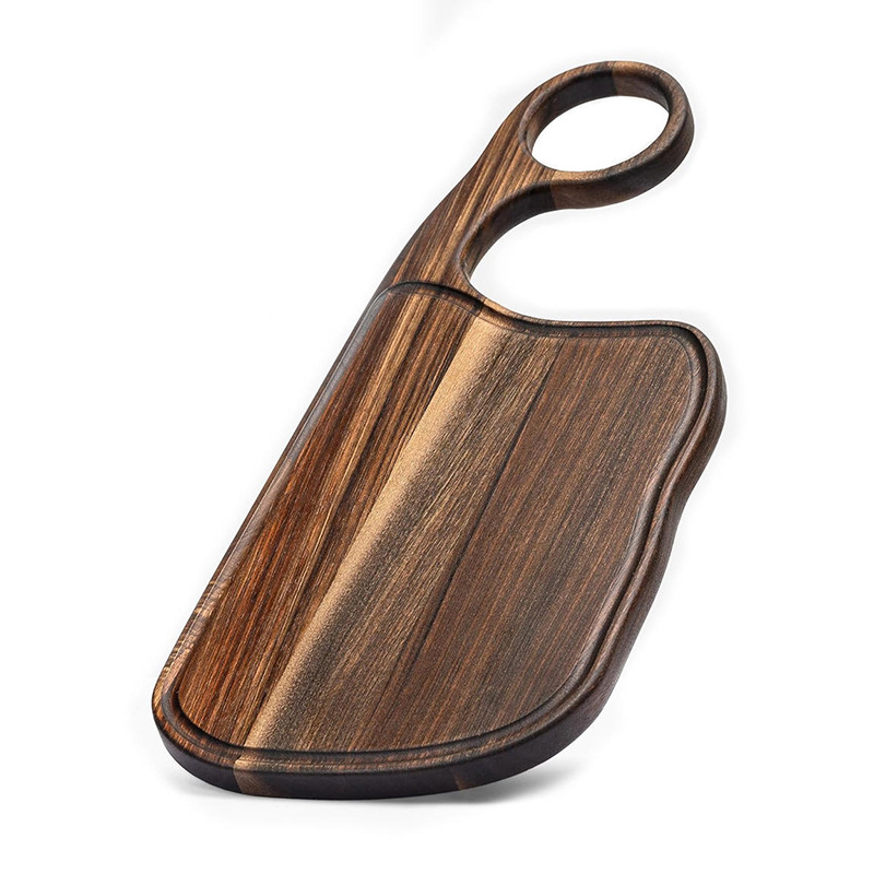Acacia Steak Board con mango, tablero de filete de fregadero, tablero de platos creativos, platos de comida de restaurante casero
