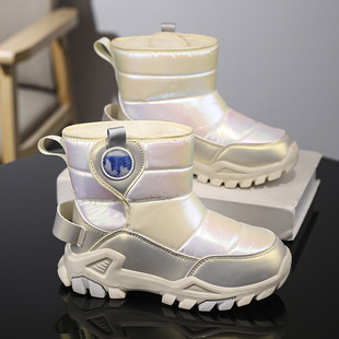 Plus Girls Snow Boots Manufacturer Wholesale Winter Kidsren's Snow Boots Warm Winter Boots Export Boys Anti-Slip Cotton Shoes