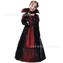 2025新款万圣节儿童服装cosplay女巫幽灵表演演出服化妆舞会服饰