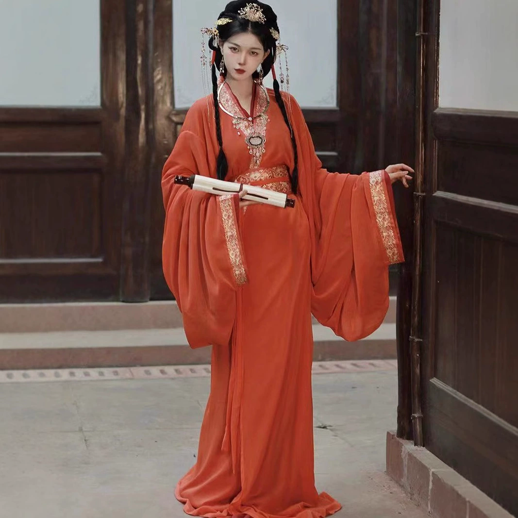 Оригинальный Hanfu Woman 2025 новая одежда Воюющих Государств