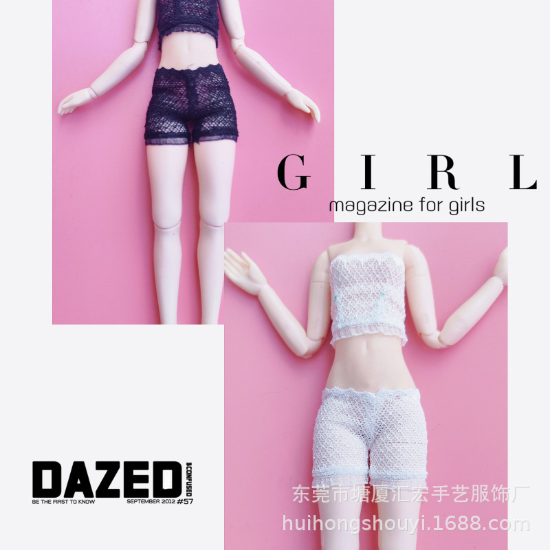 6-Inch Doll Clothes Ob24 Lingerie Lace Pajamas Ob221 Female Soldier Clothes Small Doll Clothing