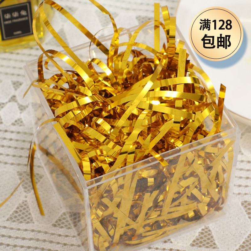 Glitter colorido papel desmenuzado DE LA AFIA seda caja de regalo accesorios caja de regalo decoración relleno grande al por mayor