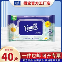 Влажная туалетная бумага Tempo Depot с ромашкой для ухода за растениями, бытовая влажная туалетная бумага, 40 шт./упак., влажная туалетная бумага с крышкой, оптовая продажа