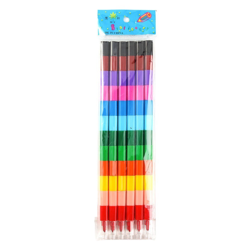 Cross-border single building block 12 color stitching crayon 8 color art painting oil painting stick 6 color graffiti filling crayon spot