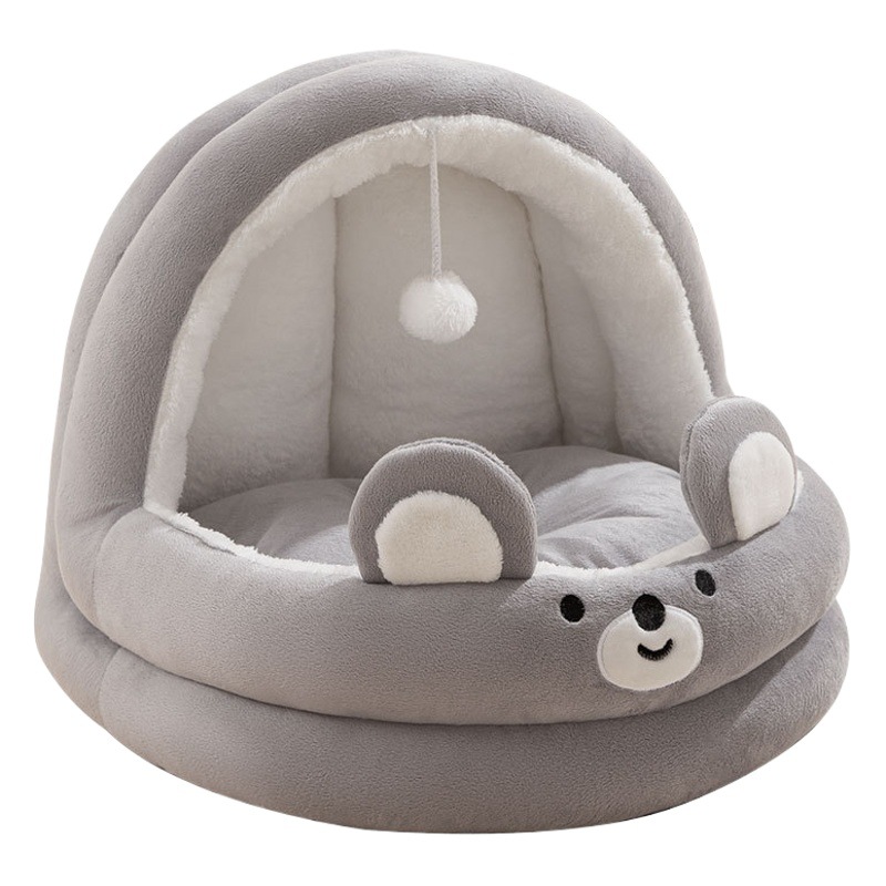 Four Seasons universal gato nido gato cuna gato cama gato casa semicerrado primavera y verano perrera perro casa mascotas suministros al por mayor