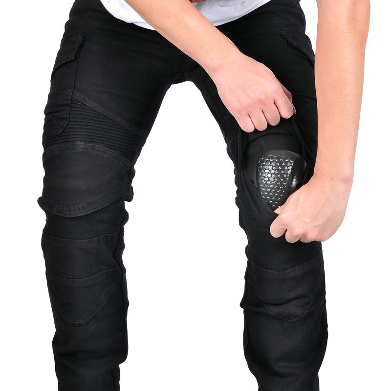 VOLERO impermeable moto jeans motocicleta pantalones de montar a prueba de viento herramientas retro carreras anti-caída pantalones hombres y mujeres