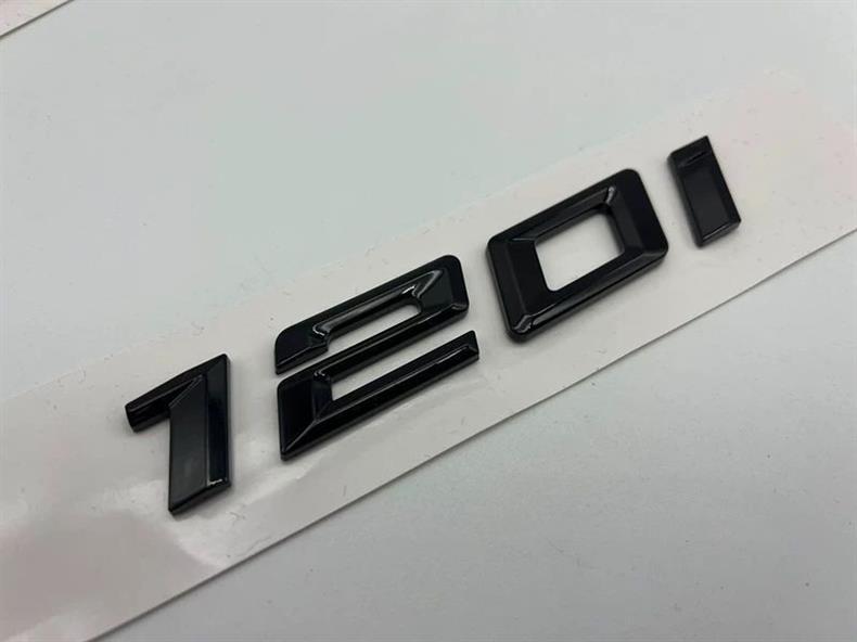 Suitable for the new BMW 116i, 118i, 120i, 125i, and 135i models; features a glossy black emblem, lettering, and tail emblem