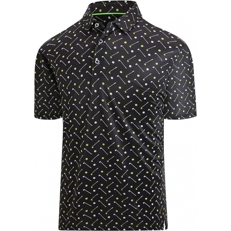 Summer 3D Printed European and American Polo Shirts for Men, Short-Sleeved Cross-Border Export Polo Shirts for Men, Orders with Cartoon Tags