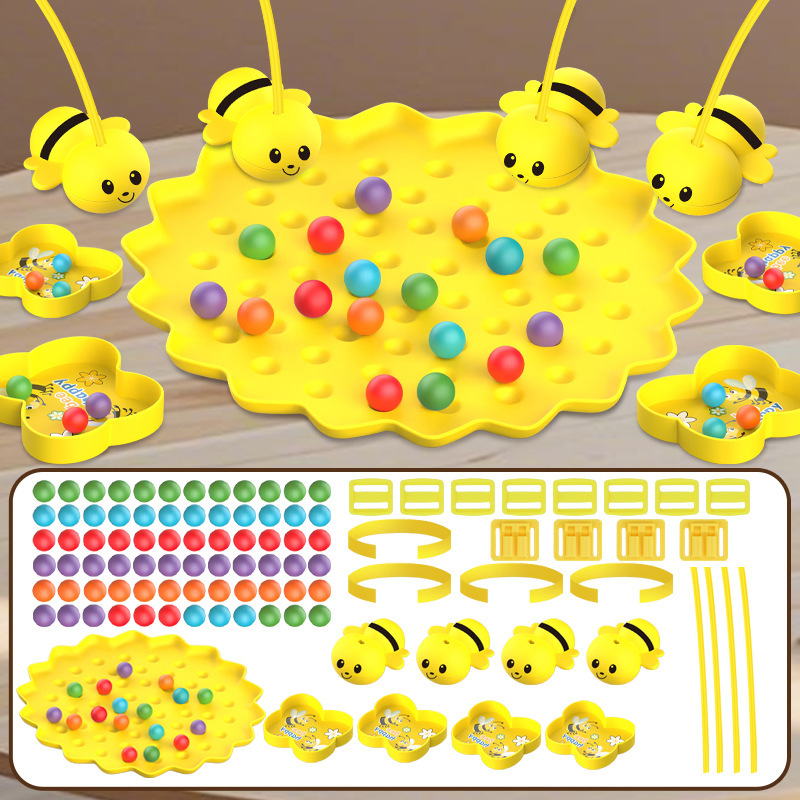 abejas de absorción magnética recolección de frijoles gran aventura pesca perlas magnéticas padres-hijos fiesta interactiva juegos de mesa juguetes de rompecabezas