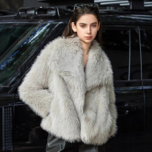 跨境速卖通女装厚款羊羔毛加厚外套女冬季za新款毛毛皮草大衣