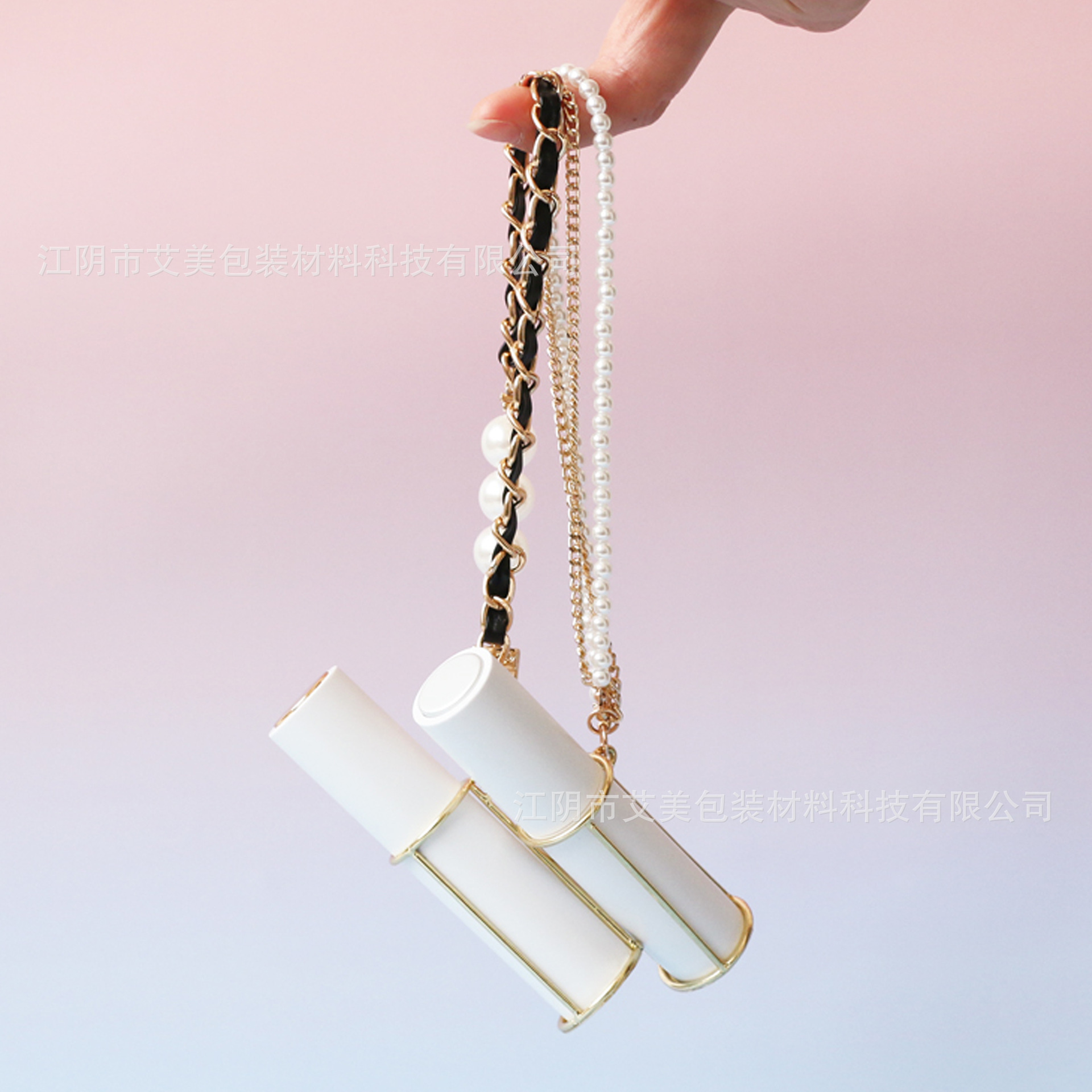 来图来样厂家定制随身便携装珍珠链条包挂喷雾瓶10ml旋转分装瓶