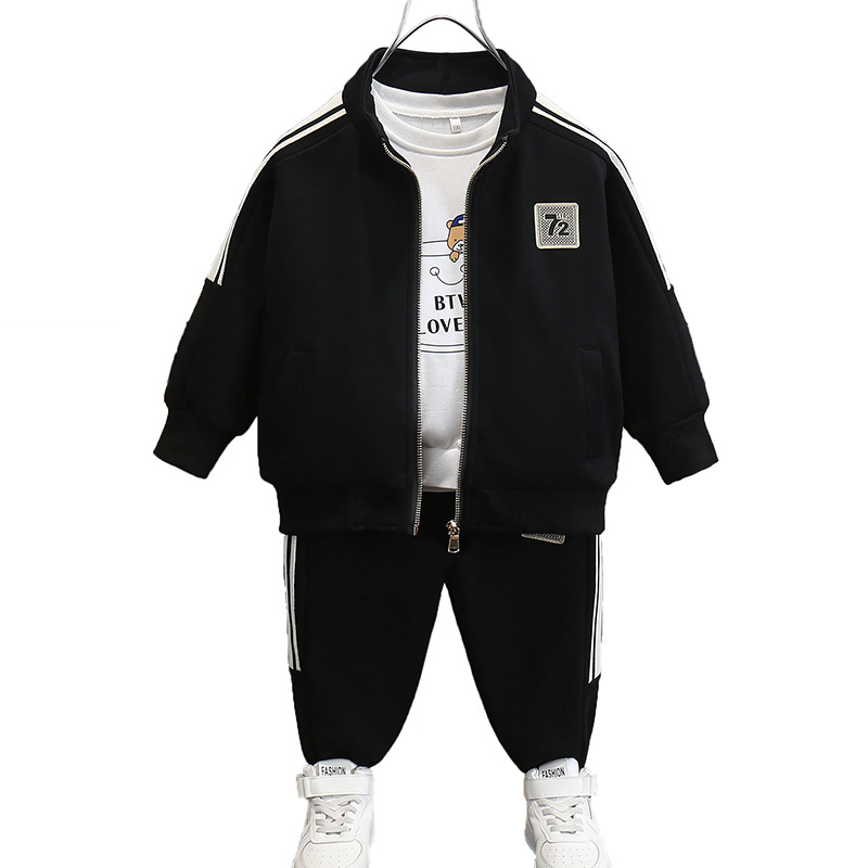 Drenge 72 2024 Forår Efterår Ny Smuk Trendy Cool todelt sæt til mellem og små elegant børnetøj_voghion.com