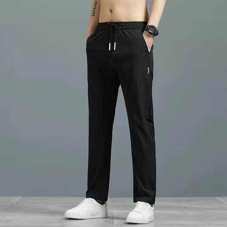 2025 nuevos pantalones delgados para hombres pantalones casuales delgados para hombres pantalones de primavera y otoño de moda para hombres pantalones de color sólido