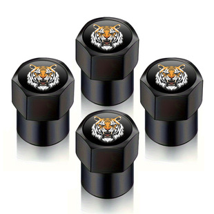 Cartoon new pattern car tire decoration air nozzle cap tiger head valve cover dustproof valve valve cap