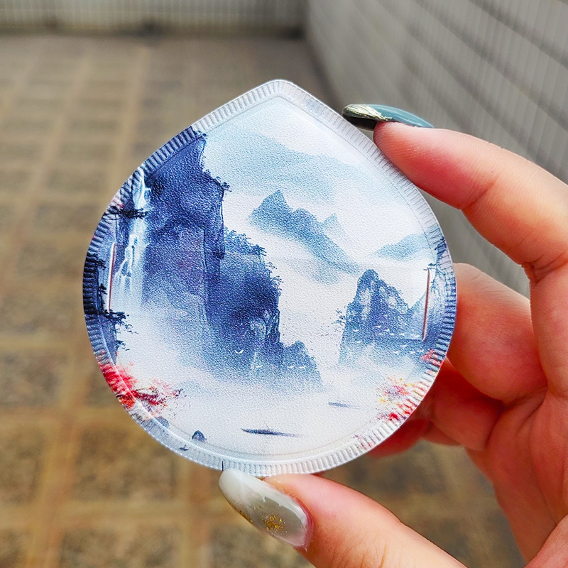 Guofeng gran marshmallow XL seco y húmedo gota de agua de doble uso gran pastel de polvo sensación de aire súper suave no comer polvo líquido base