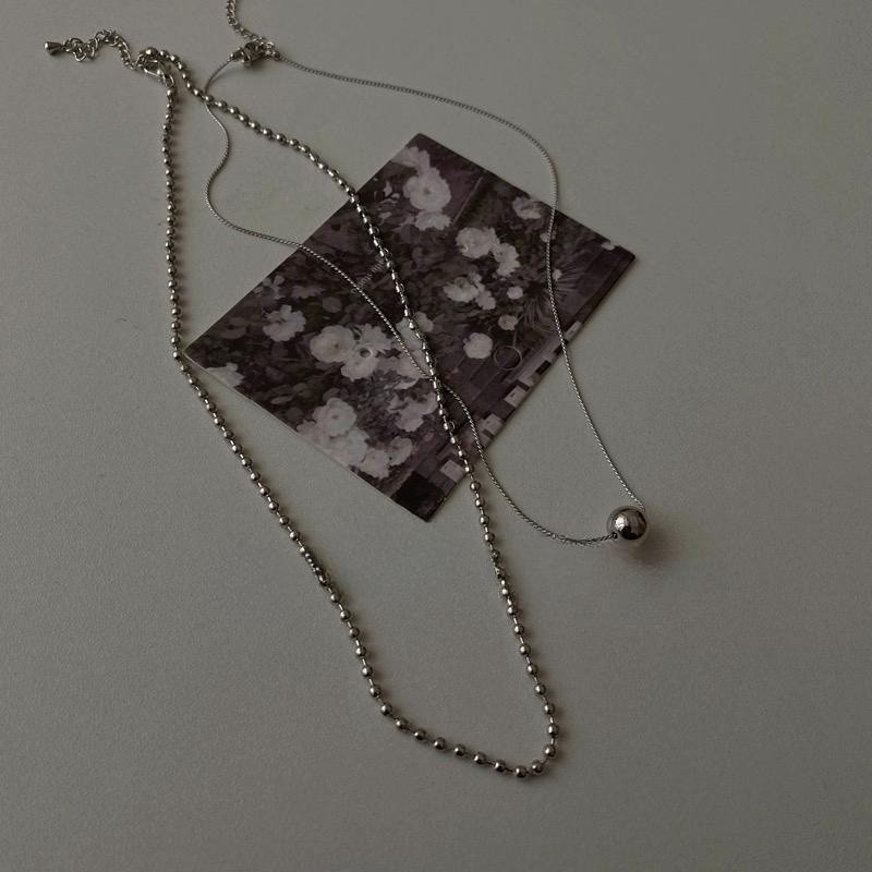 Double Layered Necklace For Women Minimalist Collarbone Chain_voghion.com